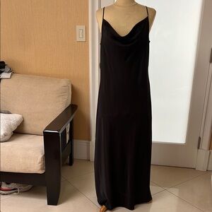All Saints black satin Dress